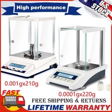 220gx0.0001g 0.1mg Digital Electronic Analytical Balance Precision Lab Scale New