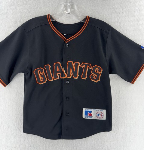 Russell Athletic San Francisco Giants Barry Bonds Youth Size Small Black Jersey - Picture 3 of 12