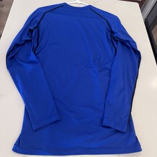 Tesla Performance Long Sleeve Shirt Men’s Size M Royal Blue& Black base Layer