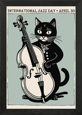 International Jazz Day Art Framed Wall Art Poster Canvas Print Picture