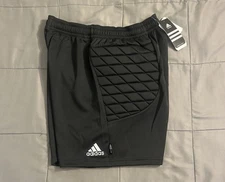 Brand New Adidas Soccer Goalie Shorts Men's Size Large Black White