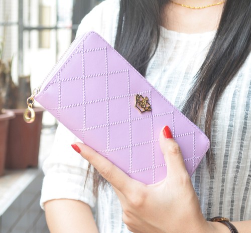 Women's Zip-Around Clutch Wallets Large Capacity Leather Phone Bag Handbag Long - Picture 8 of 24