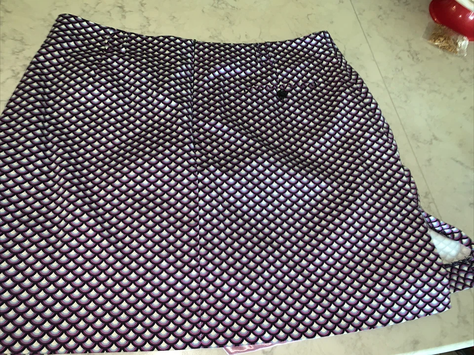 Skort Sport Haley Talla 16 Negro Blanco Azul Púrpura Foto 4 de 4