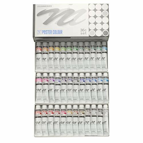 その他 NICKER POSTER COLOUR 36c set Nicker Watercolors Poster Color 36c Set 20ml No.6 from Japan