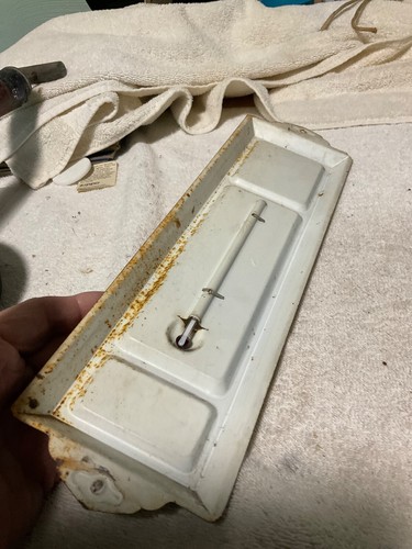 VINTAGE METAL THERMOMETER C. E. SHEARER PLUMBING.AND HEATING CONTRACTOR - Picture 5 of 5