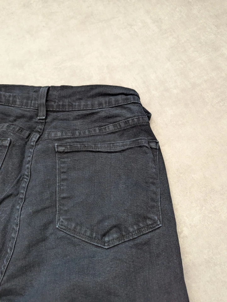 NYDJ Trousers Womens UK 10 Black Jeans Stretch Pants L31 US 6 Made in USA Vtg - Image 3 of 4