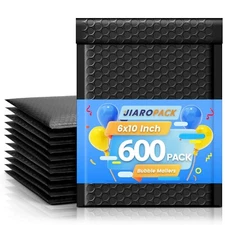 600x Bubble Mailers Padded Envelope Mailing Bubble Envelopes 6x10" 6x9" #0 Black