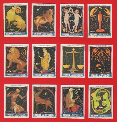 POSTER BRIEFMARKEN HOROSKOPE ARIES TAURUS LEO SAGITTARIUS AQUARIUS SKORPIO SUCHARD