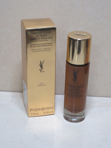 YVES SAINT LAURENT RADIANCE AWAKENING FOUNDATION B 75 HAZELNUT 1 OZ BOXED