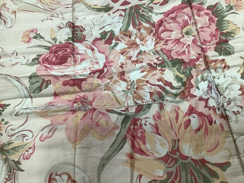 Ralph Lauren GUINEVERE Comforter Full/Queen Cotton Sateen Floral Print "AS IS" - 第 5/6 張圖片