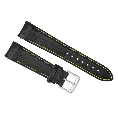 Correa de reloj de cuero genuino cronógrafo con extremo curvo de 21 mm para Seiko Sportura - Imagen 17 de 17