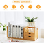 Bamboo Extendable Desktop Bookcase, Adjustable Bookshelf Bookcase Wood Desktop O Ostatnia zniżka