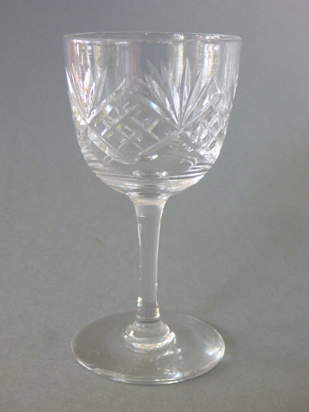 Thomas b Crystal 6 Cordial Liqueur Glasses Cut Glass eBay