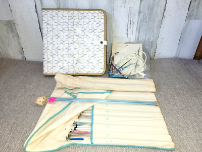 Lot Vintage Knitting Needles Collection Boye Circular & Master Case Aero Crafts