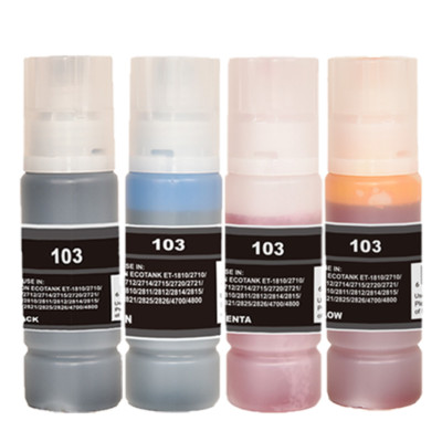 4 Tintenflaschen 103 passend für Epson L1110 L1110CIS L1110MEAF L3100 L3110
