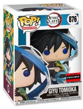 Funko Pop Demon Slayer Giyu Tomioka Figure w/ Protector AAA Anime Exclusive