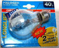 Osram Halogen Halolux Classic A 40W 64470 230V E27/ES 200° Longlife -Kein Led!