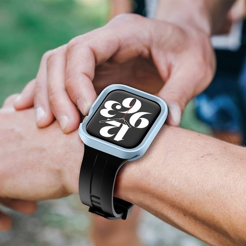 Funda protectora de silicona parachoques para Apple Watch 9 8 7 6 5 4 SE 41/44/45 mm - Imagen 154 de 162