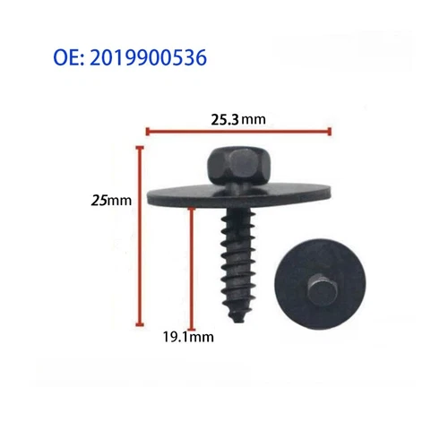 20x Tornillo Carrocería Tornillo hexagonal con disco para Mercedes 4,8 x 19 mm - Imagen 3 de 10