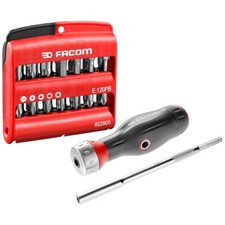 Facom PROTWIST® 3 in 1 Handgriff mit Multibit-Ratsche mit 28tlg. Bit-Set