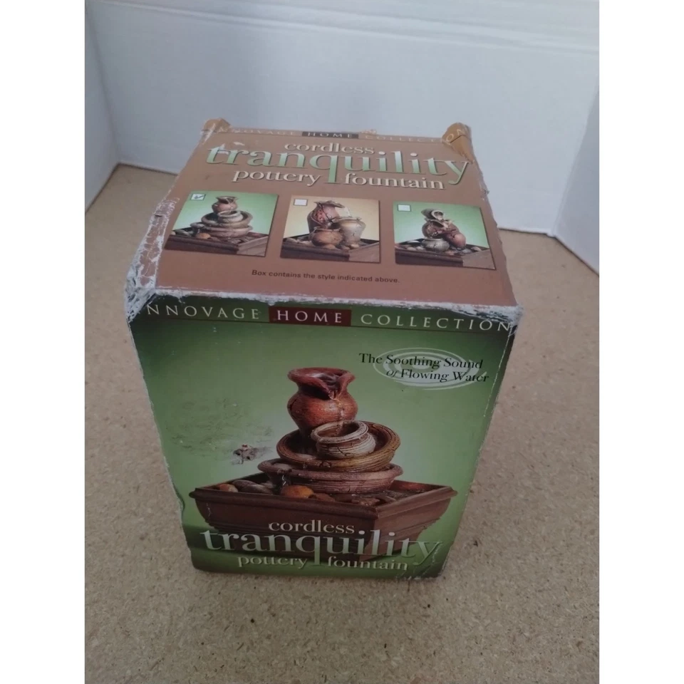 Cordless Tranquility Pottery Fountain Innovage Home Collection - Image 2 of 4