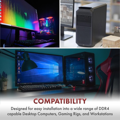 64GB 2x32GB DDR4-3200 GIGABYTE H410M S2H B460M DS3H AC B450 AORUS PRO Memory RAM - Picture 9 of 11