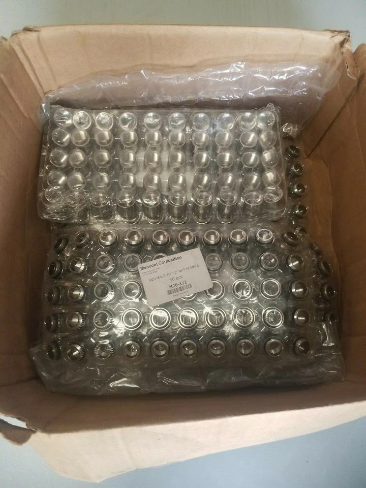 MENCOM M20-1/2 M20 MALE THREAD to 0.5-NPT FEMALE THREAD ADAPTER (Set of 50) - Image 4 of 4