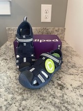 Pediped Flex Sahara Sandal Boys Navy Blue Little Kid Size 12, Brand New In Box