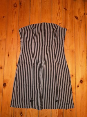 Killah Kleid Gr.M grau schwarz gestreift kurz