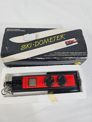 Vtg. Ski-Dometer skier speed meter measure for downhill & cross country