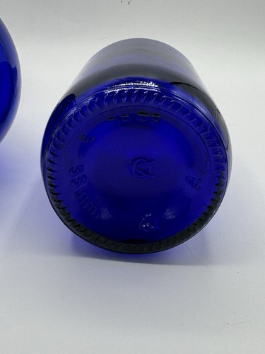 Vintage Teardrop Cobalt Blue Glass Bottle Acqua della Madonna With Unbranded - Picture 5 of 7