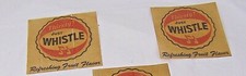2 Whistle Soda Pop Advertisement Decals.  "Thirsty? Just Whistle!"