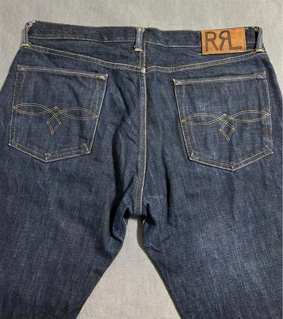 RRL selvedge jeans straight American made W36 x L28 free shipping