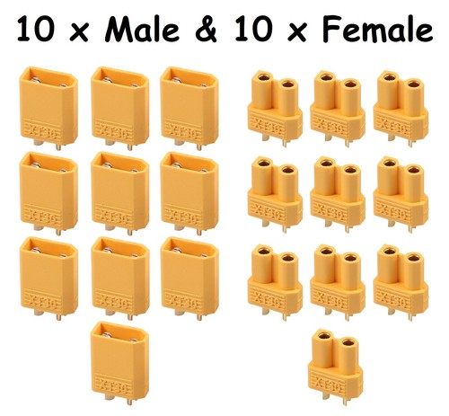 XT30 Connectors Male & Female 3, 5, 10 Lipo Battery RC Car Plane UK Seller - Picture 21 of 22