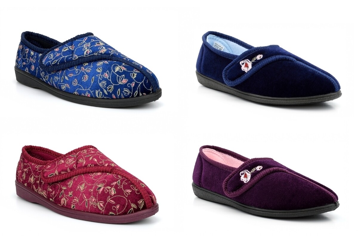 SAOLA Pantofole da donna donna touch con chiusura pantofole donna suola rigida taglia