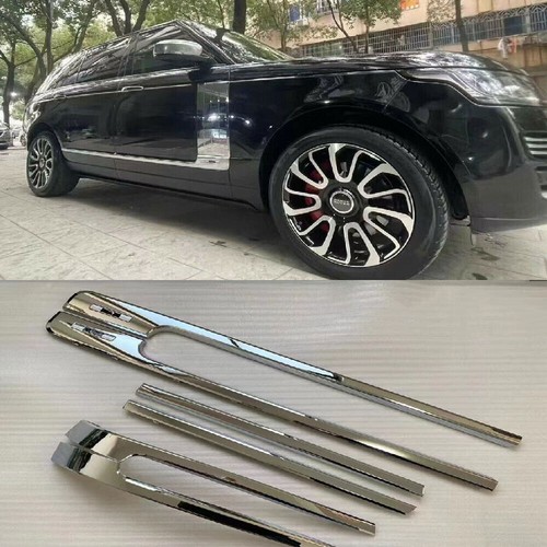 6Pcs Chrome Door Side Body Molding Trim Strip Fit For Range Rover L405 ...