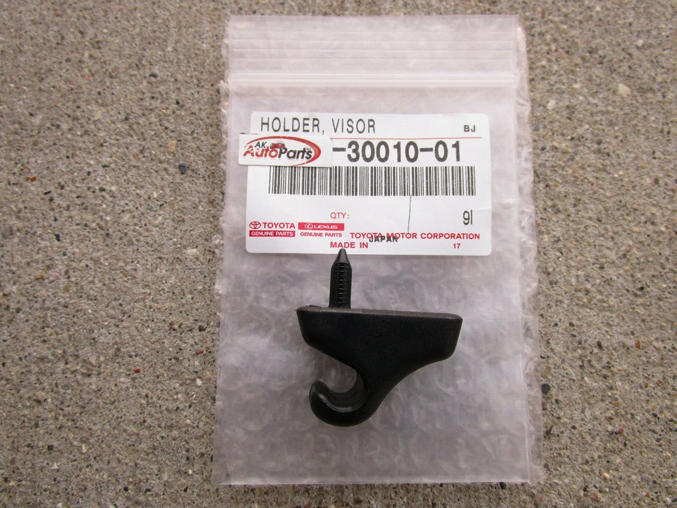 SE ADAPTA A: 82 - 85 TOYOTA CELICA SOPORTE PARA PARASOL CLIP NEGRO CANTIDAD 1 OEM NUEVO Foto 2 de 3