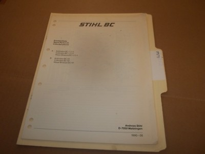 #ad PY71 Stihl Parts Manual BC $19.99