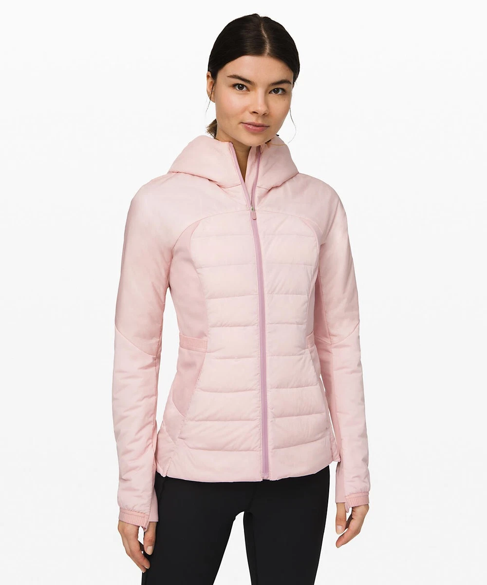 NEW LULULEMON Down For It All Jacket 10 12 Porcelain Pink 700