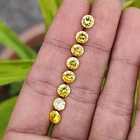Natural 11 Ct Certified Brazilian Yellow Citrine Loose Gemstone 8Pcs Lot 5MM