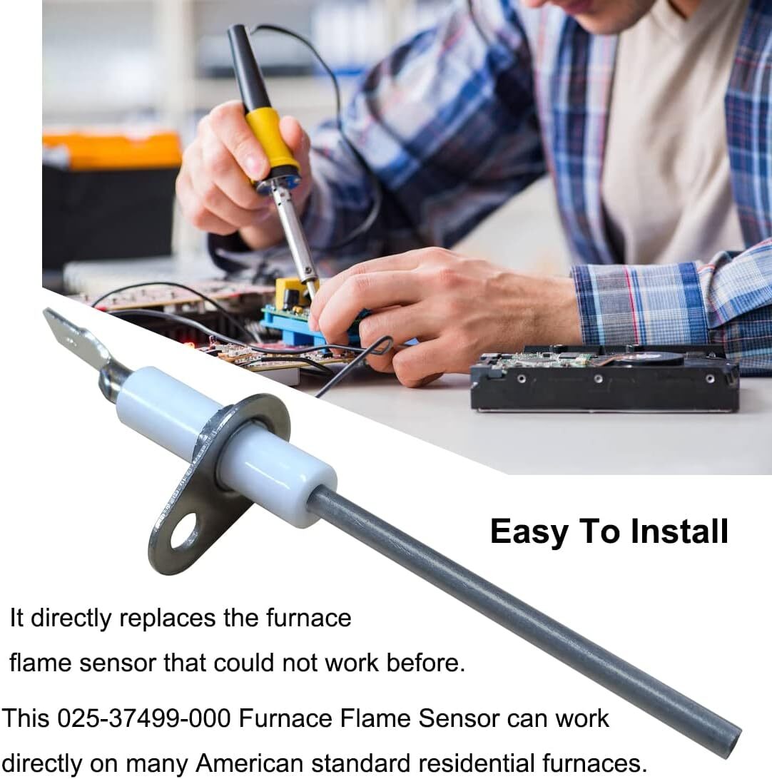 5 Gas Furnace Flame Sensor Rod For York 025-37499-000 S1-02537499000 ACS90703BXA