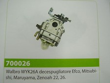 CARBURATORE DECESPUGLIATORE WALBRO WYK26A EFCO - MITSUBISHI - MARUYAMA - ZENOAH 