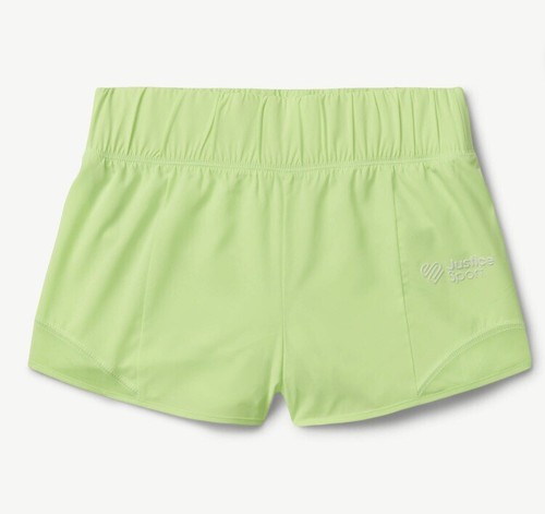 JUSTICE SPORT Girls Classic Short Size Medium 10 Yrs Yellow Pantie Lining New - Picture 4 of 9
