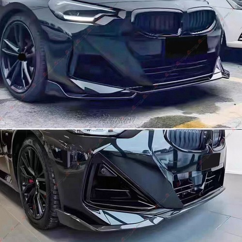 For 2022-2025 BMW G42 M240i M Sport Performance Style Gloss Blk Front Bumper Lip - Picture 3 of 10