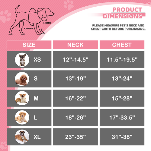 Adjustable No Pull Reflective Dog Pet Harness Control Handle Soft Pet Vest Pink - Bild 3 von 10