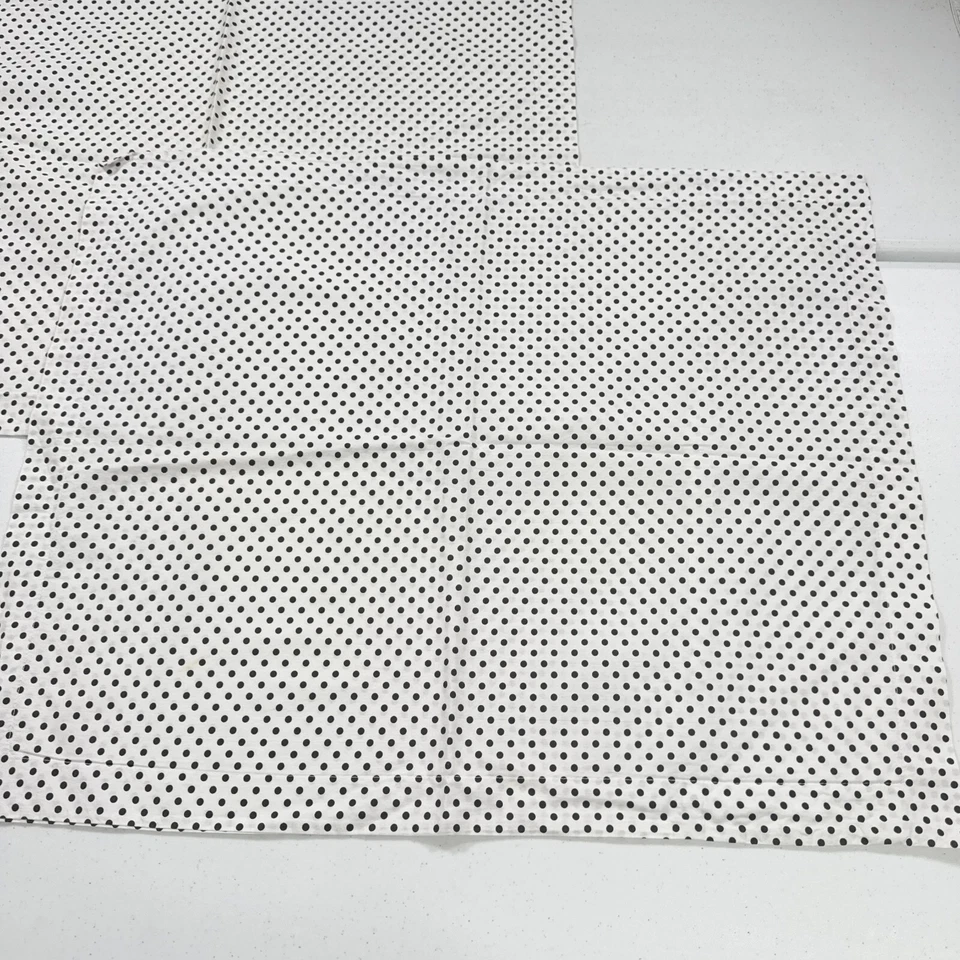 the company store funda de almohada niños farsa par estándar lunadot negro blanco algodón Foto 3 de 4