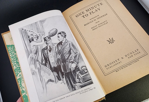 VNTG One Minute to Play by Harold M. Sherman (1926) Gold Cover - Picture 3 of 5