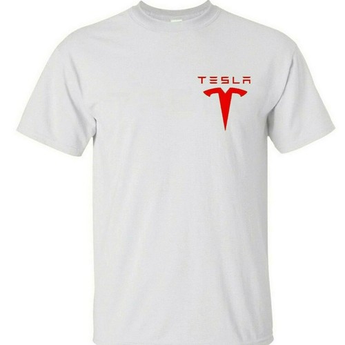 Tesla Motors Emblem T-Shirt Unisex Cotton Tee 9 Colors New Casual Crew Neck - Picture 17 of 18