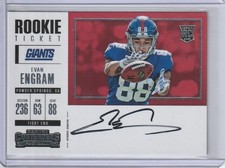 Evan Engram 2017 Panini Contenders Variation Rookie Ticket Rc On Card Auto. rookie card picture
