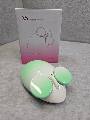 Mouse Shaped Wireless Mouse For Computer BT+2.4g 2H Green